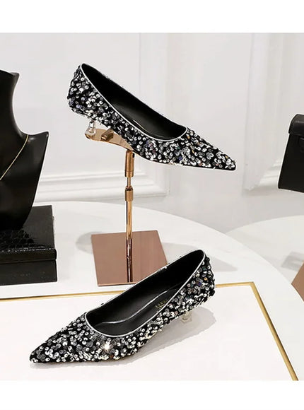 2024 Version Fashion Style Sequin Women's Shoes Shallow