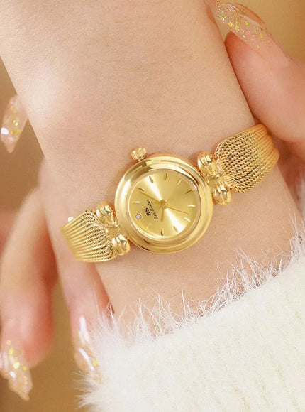 UTHAI Women Luxury Gold Bracelet Watch Waterproof Quartz