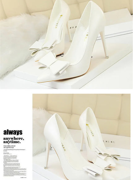 Fashion Sweet Women High Heel Shoes Blue Yellow