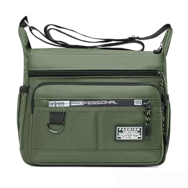 New Mens Crossbody Bag Single Shoulder Bags Big Capacity Multi-Pockets Storage Bag Fashion Handbag Business Crossbody Bags