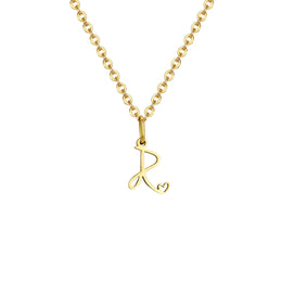 Dainty Heart Initial Necklace for Women, Gold Plated A-Z Letter Pendant, Waterproof Stainless Steel Monogram Jewelry, Personaliz
