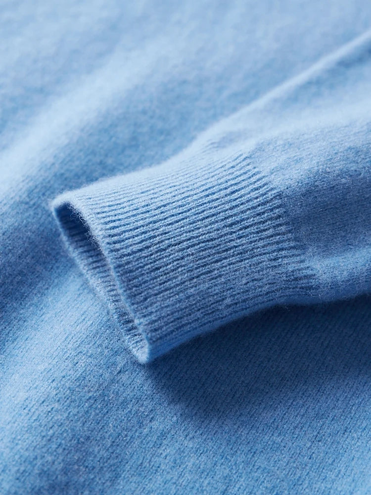 100% Merino Wool Sweater Man O-neck Basic Wool Pullover Autumn Winter Long Sleeve Soft Warm Jumper Smart Casual Knit Popular Top