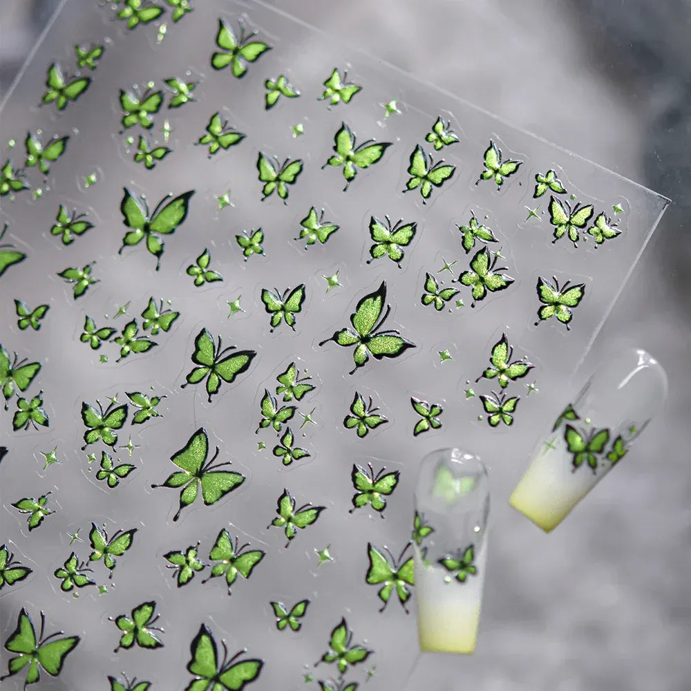 Cute Halloween 5D Nail Art Sticker Ghosts Spooky Spider Webs Evil Pumpkin Faces Festive Balloons Floral Stars Fun Scary Decals