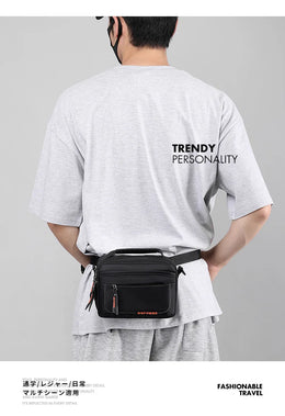 Men's Casual Messenger Bag Outdoor Small Shoulder Bag Multifunctional Travel Waist Bag Hanging Bag Crossbody Bags for Men