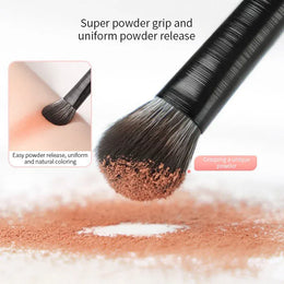 KissICON 6PCS Six Piece Eyeshadow Eyeliner Eyebrow Brushes Set Pro