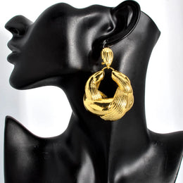 Gold Color Collar Necklace Earrings Jewelry Set For Women Dubai Africa Luxury Quality Jewellery Party Wedding Accessories