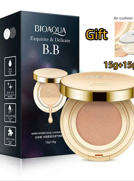 KissICON BB Air Cushion Foundation CC Cream Concealer Waterproof