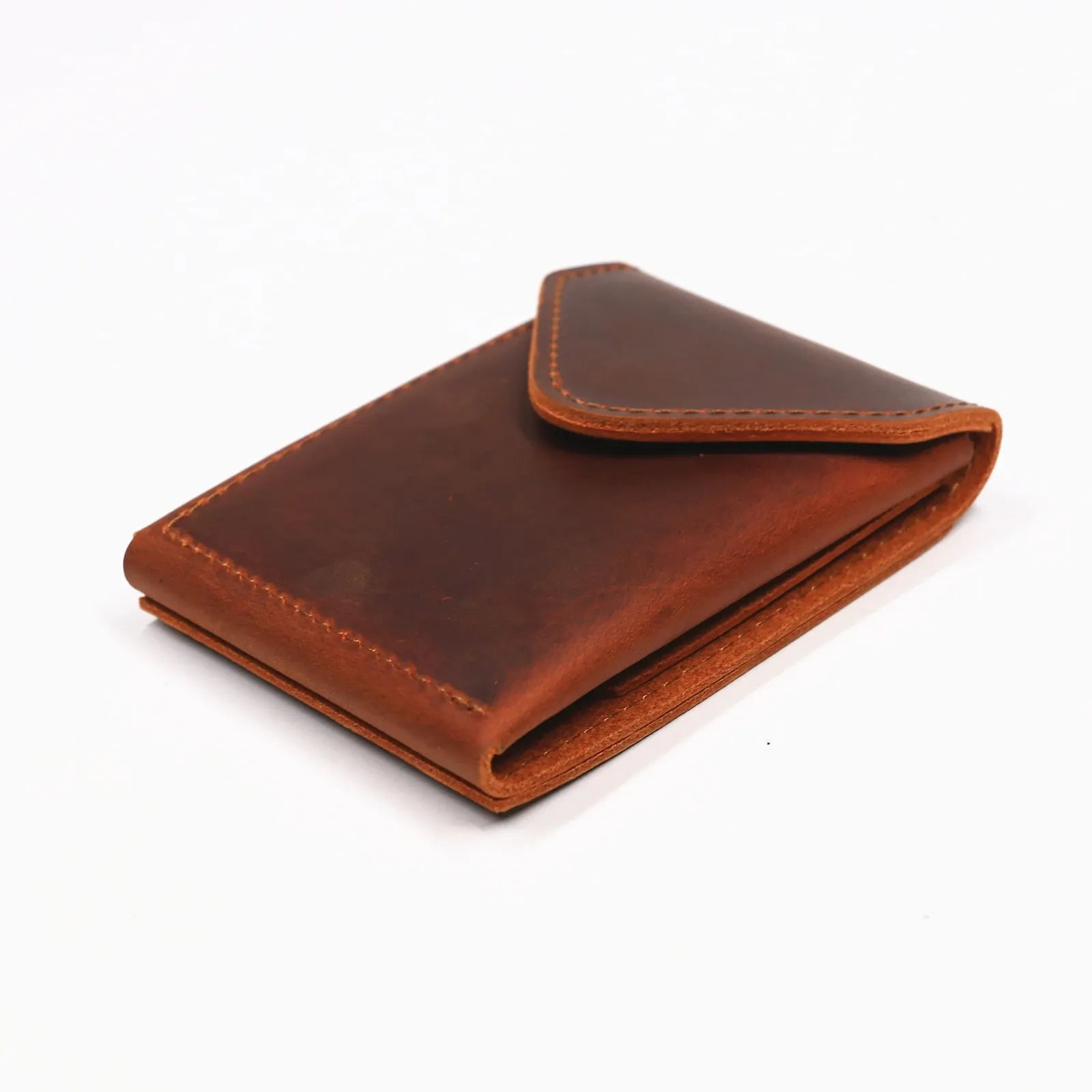 Genuine Leather Wallet For Men Male Real Cowhide Short Slim Minimalist Men's Cash Wallet Credit Card Holder With Flap Closure