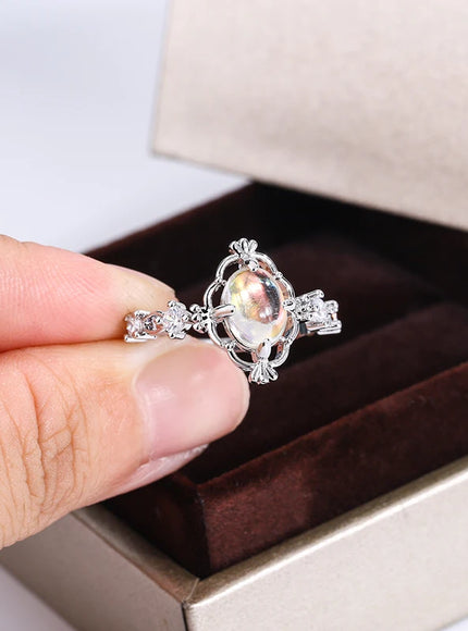 KissIcon S925 Moonstone Ring For Women - Engagement Gift
