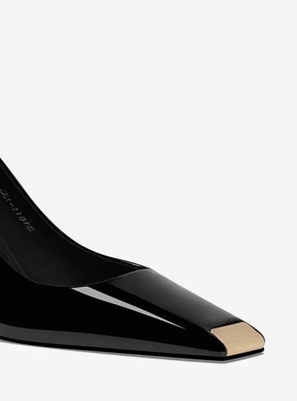 Women Heel Solid Leather Popular Ladies Working Pumps