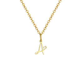 Dainty Heart Initial Necklace for Women, Gold Plated A-Z Letter Pendant, Waterproof Stainless Steel Monogram Jewelry, Personaliz