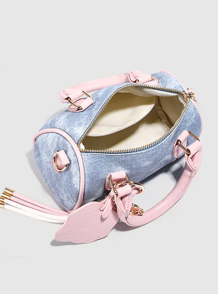 Dusty Dawn Pink Pillow Women's Denim Multi-way