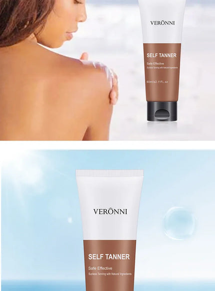 KissICON WHITE / 60ml Body Tanning Oil Bronzing Cream Natural Streak Free
