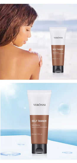 KissICON WHITE / 60ml Body Tanning Oil Bronzing Cream Natural Streak Free