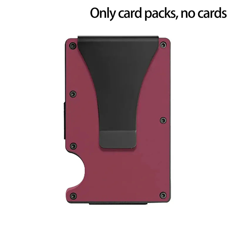 Minimalist Wallet For Men & Women - Slim RFID Wallet, Scratch Resistant, Credit Card Holder & Money Clip, Easily Removable Money