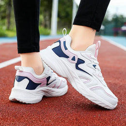 Dropshipman Brand Sport Shoes Woman PU Leather Waterproof Casual Shoes Sneakers Outdoor Sports Shoe Women Students Shoes Black Size41