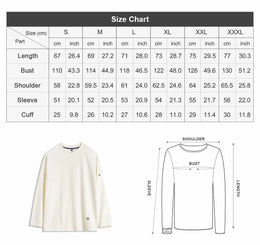 Maden Men's V-Neck T-Shirt Long Sleeve Pullover Solid Color Casual Basic Base Layer For Spring Autumn Soft Breathable Top