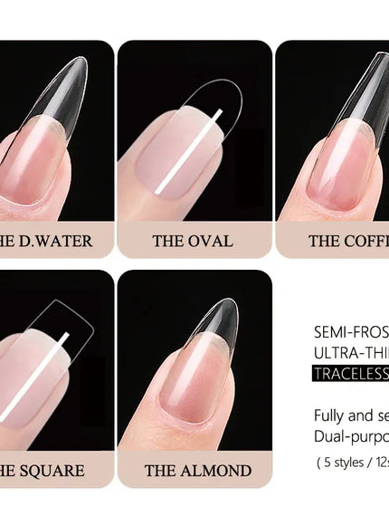KissIcon 120Pcs False Nails Coffin Tips Clear -