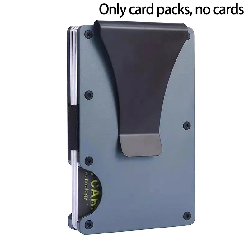 Minimalist Wallet For Men & Women - Slim RFID Wallet, Scratch Resistant, Credit Card Holder & Money Clip, Easily Removable Money