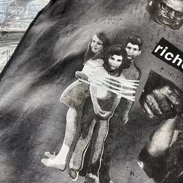 Summer Cotton Men T Shirts Women Unisex Streetwear Tee Vintage Casual Bundled Printed Tshirts