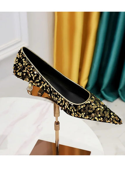 2024 Version Fashion Style Sequin Women's Shoes Shallow
