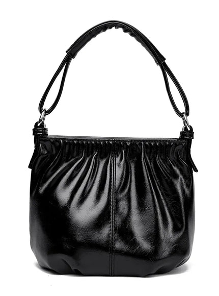 KissICON Women's Handbags Solid Color PU Leather Shoulder