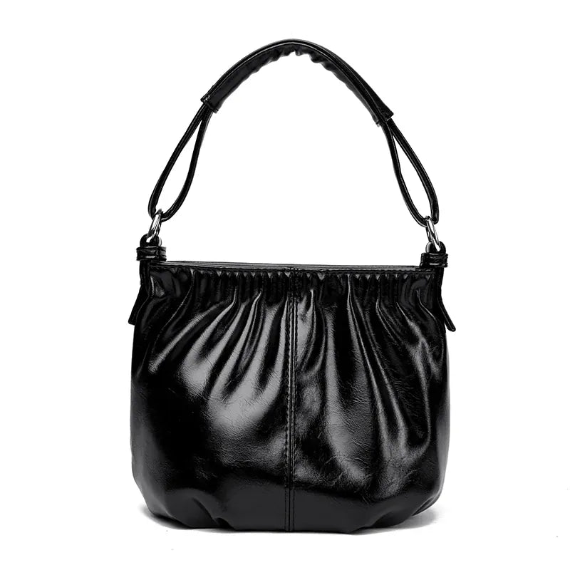 KissICON Women's Handbags Solid Color PU Leather Shoulder