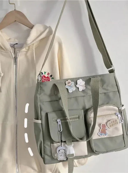 Waterproof Canvas Handbags Shoulder Bags Nylon Tote