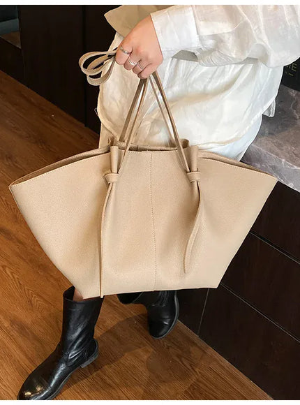 Pleated Tote – Women's Wing-inspired Statement