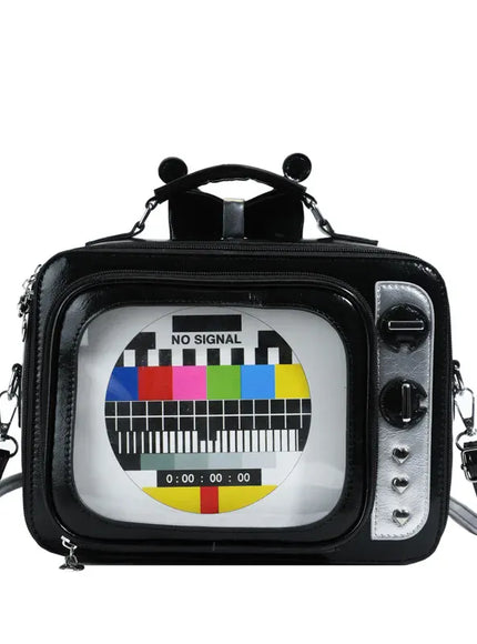 Cartoon Cute Handbags Funny Tv Transparent Square