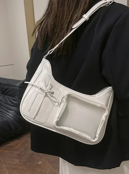 Y2k Harajuku Shoulder Bag Women Korean Transparent Ita Bag School Crossbody Bag Female Japanese Designer Preppy Handbag Purse