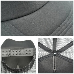 Customized Printed Logo Sponge Mesh Cap Solid Color Baseball Hat Sunshade And Sun Protection Travel Caps Truck Cap Duckbill Hats