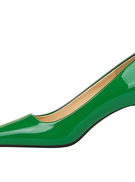 2024 Spring Versatile Fashion Shallow Mouth Patent Leather