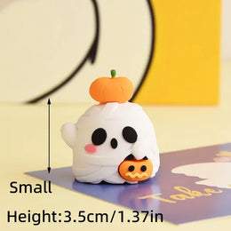 2025 Halloween Cake Decorations Pumpkin Ghost Black Castle Haunted Houses Cake Toppers for Happy Halloween Party Supplies