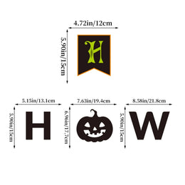 New Happy Halloween Flag Banner Festival Skeleton Pumpkin Party Decoration Supplies Scene Decoration Home Decoration