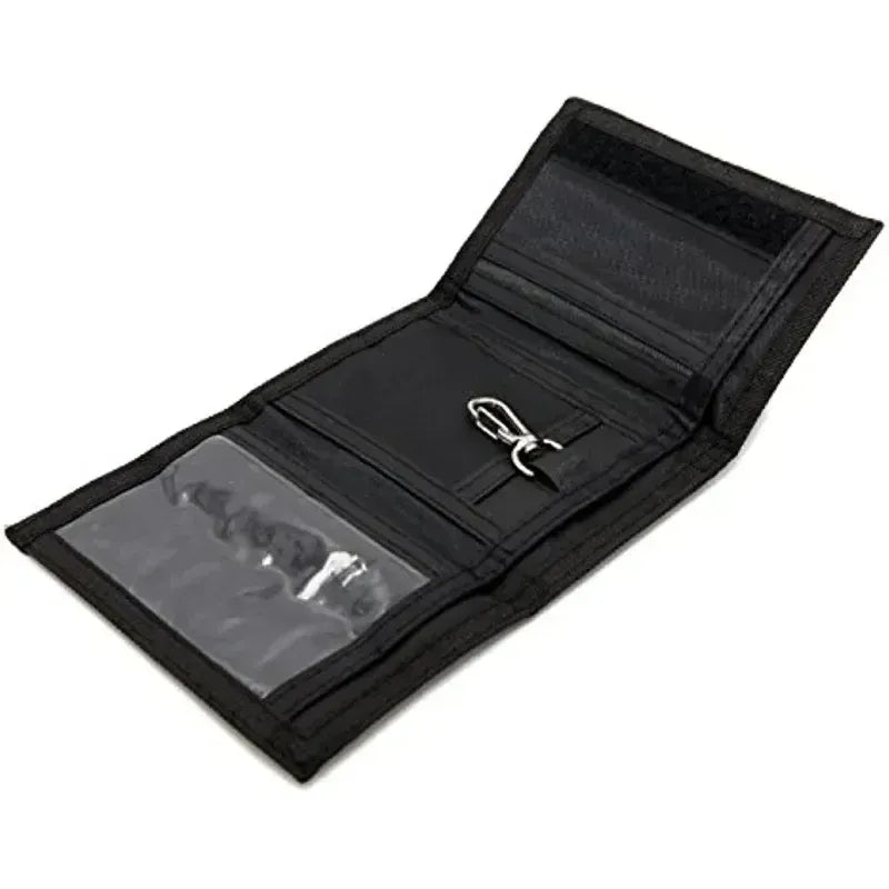 Mens Wallet with Lanyard Camouflage Fabric Bank Card Change Wallet Off Short Wallet