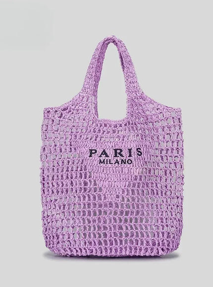 Hot-selling Hand-woven Women's Handbag – Letter Embroidery