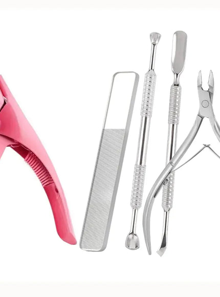 KissICON 5pcs Set KissIcon Nail Clippers 5 in 1 Kit Glass
