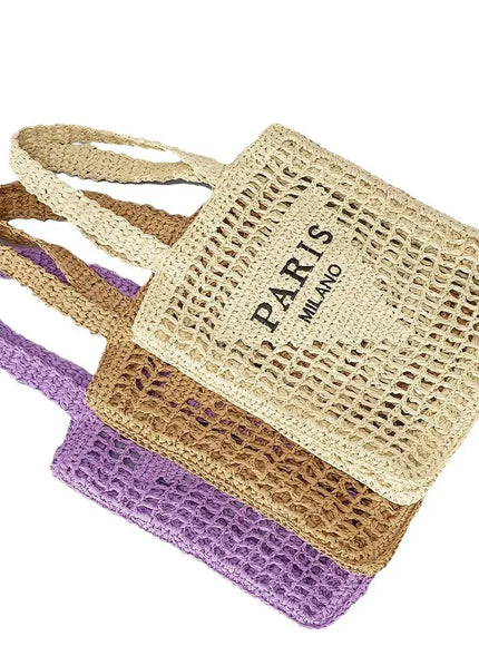 Women's Woven Tote – Shoulder Daily Commuting