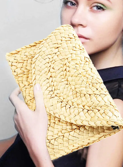 KissICON Fashionable Woven Clutch – Women's Coin Purse