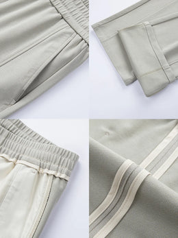 Lyocell Cotton Men's Casual Pants Breathable Straight Leg Loose Fit Elastic Waist Ice Silk Quick Dry Trousers Spring Summer 2026