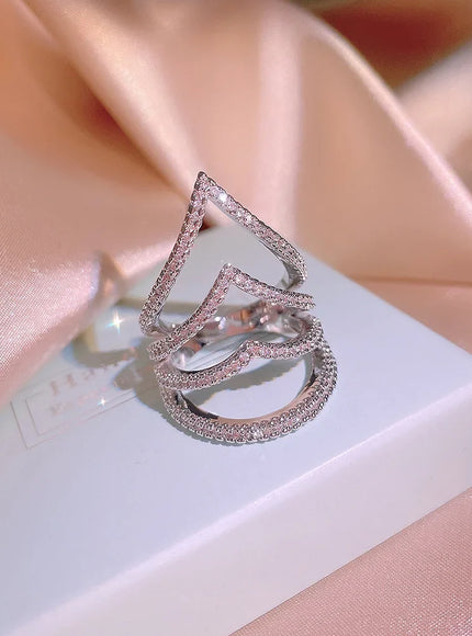 KissIcon Luxury 925 Silver Eternity Ring Anniversary Gift