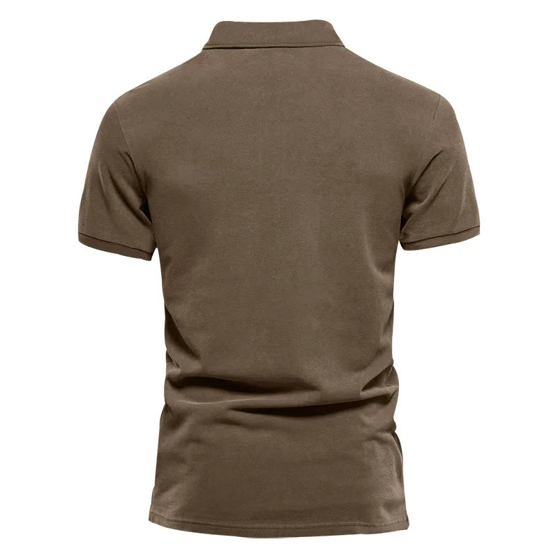 Men Polo Shirt Short Sleeve Breathable Soft Regular Fit Casual Business Golf Summer Daily Work Outdoor Lightweight Basic Tops
