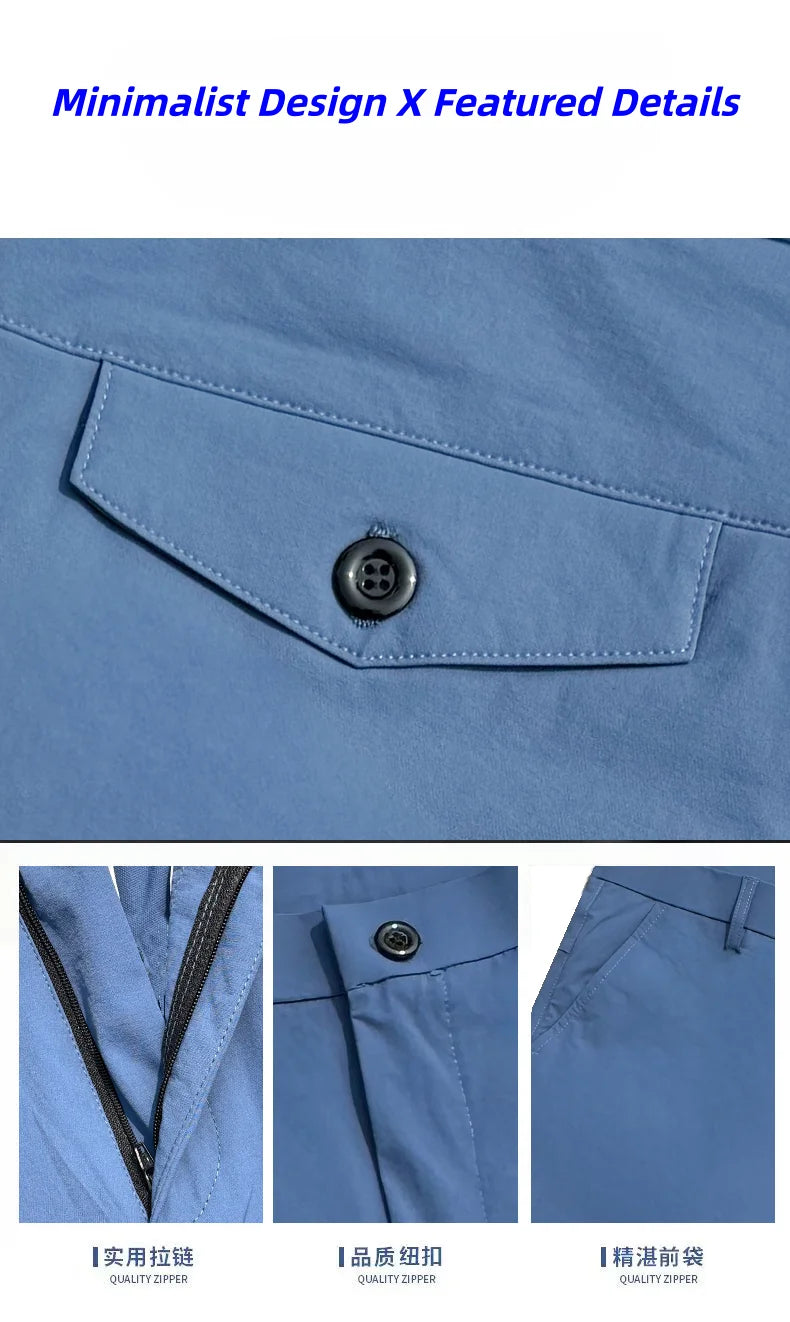 Men's Golf Pants, Summer Sweat-Absorbing Breathable Golf Trousers