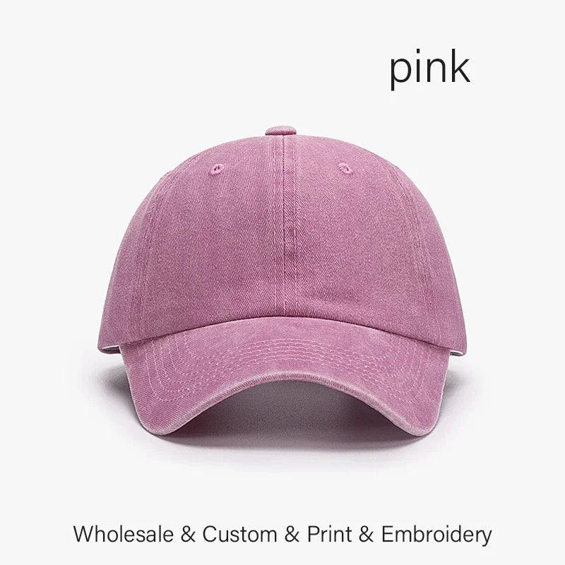 SLECKTON Custom Logo Retro Baseball Cap for Men and Women DIY Design Letter Embroidery Hat Customize Cap Graphic Print Wholesale