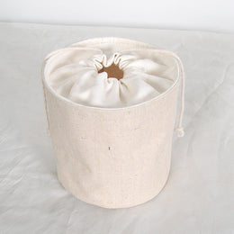 Women's Bag Inner  Basket Corduroy Bucket Bag Woven Drawstring Storage Pouch Versatile Household Organizer
