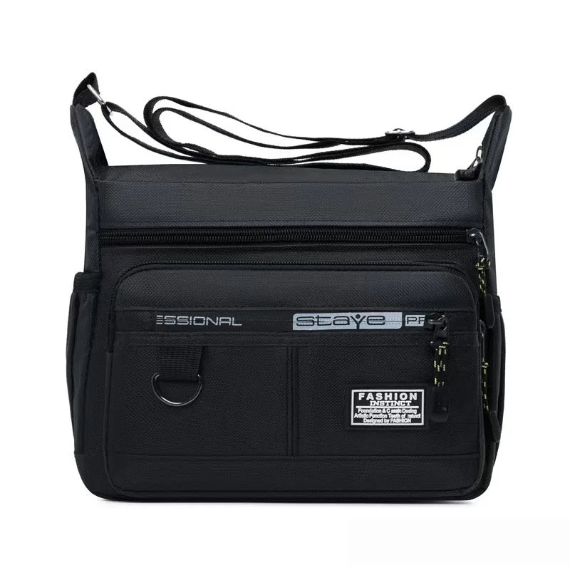 New Mens Crossbody Bag Single Shoulder Bags Big Capacity Multi-Pockets Storage Bag Fashion Handbag Business Crossbody Bags