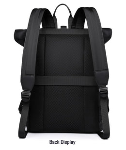 New Shoulder Bag Men's Senior Sense of Business Computer Outdoor Leisure Rolled Edge Travel Backpack Fashion Commuting