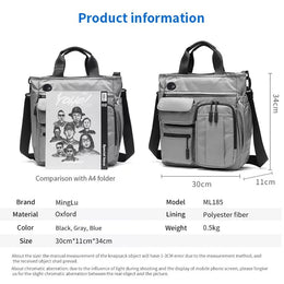 Mens Business Messenger Bag Laptop Shoulder Bag Multifunctional Computer Work Office Bag Waterproof Briefcases Travel Handbag