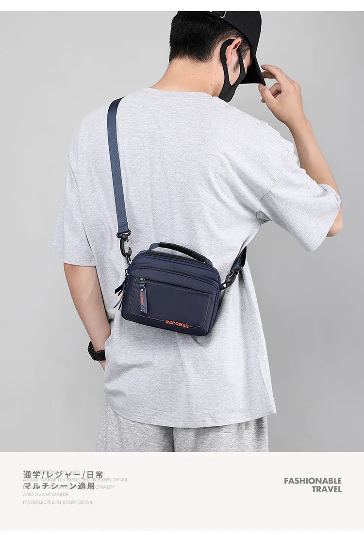 Men's Casual Messenger Bag Outdoor Small Shoulder Bag Multifunctional Travel Waist Bag Hanging Bag Crossbody Bags for Men